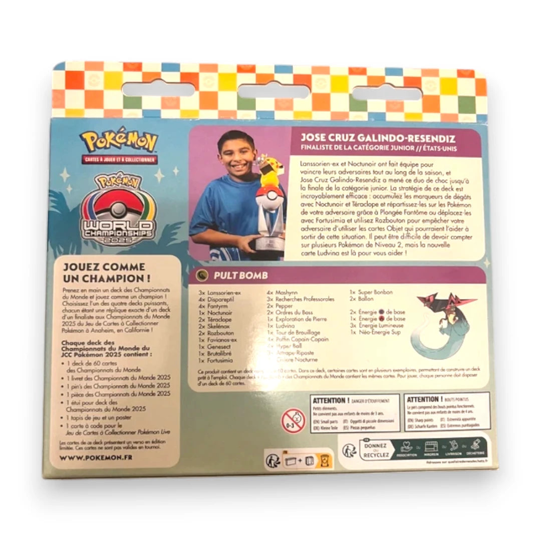 Deck Pokémon Championnats du Monde 2025 – Pult Bomb – Jose Cruz Galindo-Resendiz