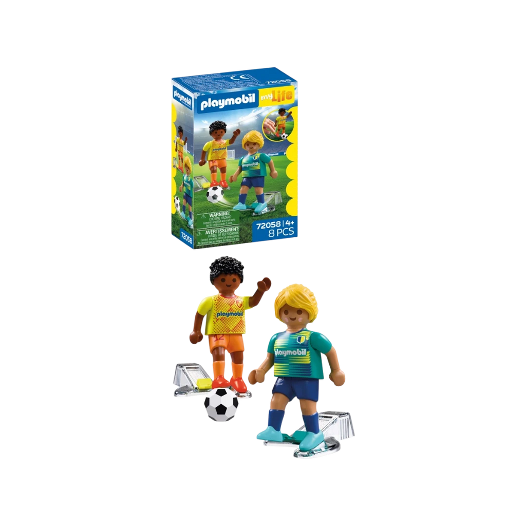 PLAYMOBIL My Life - Joueurs de football 72058 – 8 pièces