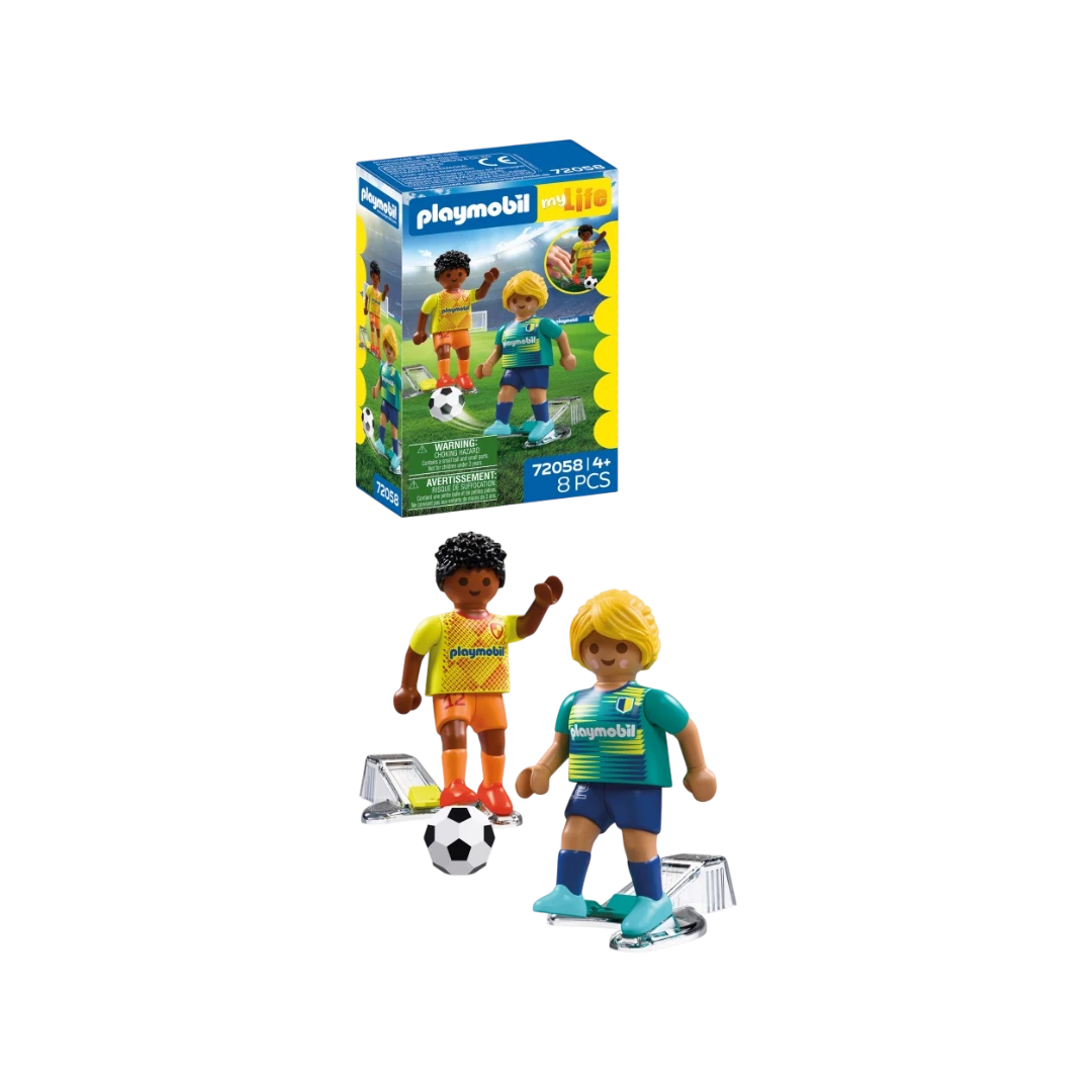 PLAYMOBIL My Life - Joueurs de football 72058 – 8 pièces