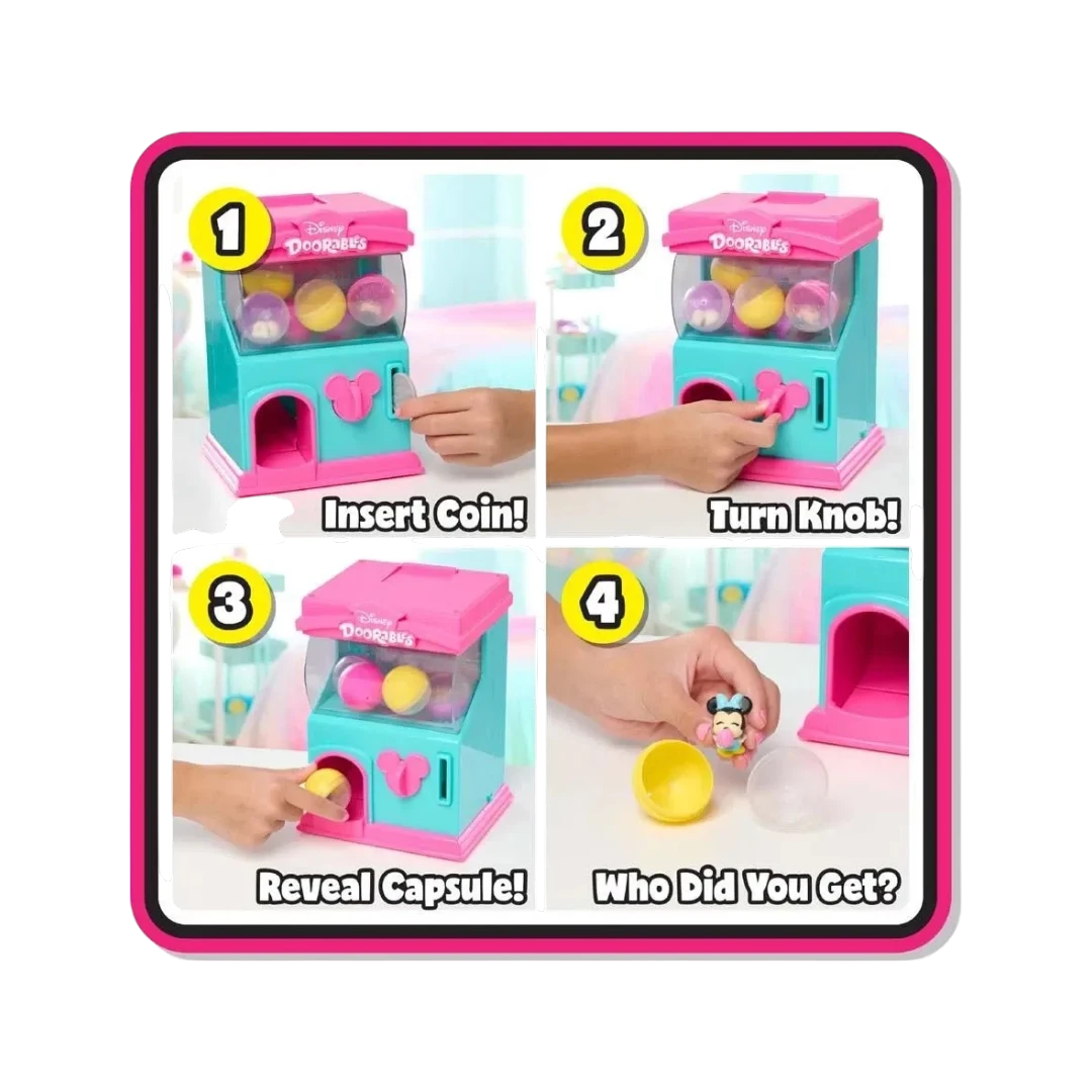 Disney Doorables Squish’Alots Squish Machine – 6 figurines