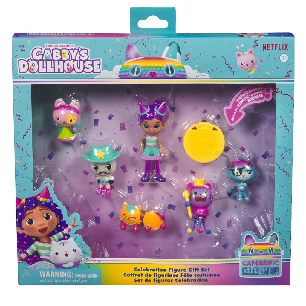 Gabby et la Maison Magique - Coffret 6 figurines Fête costumée - Dreamworks