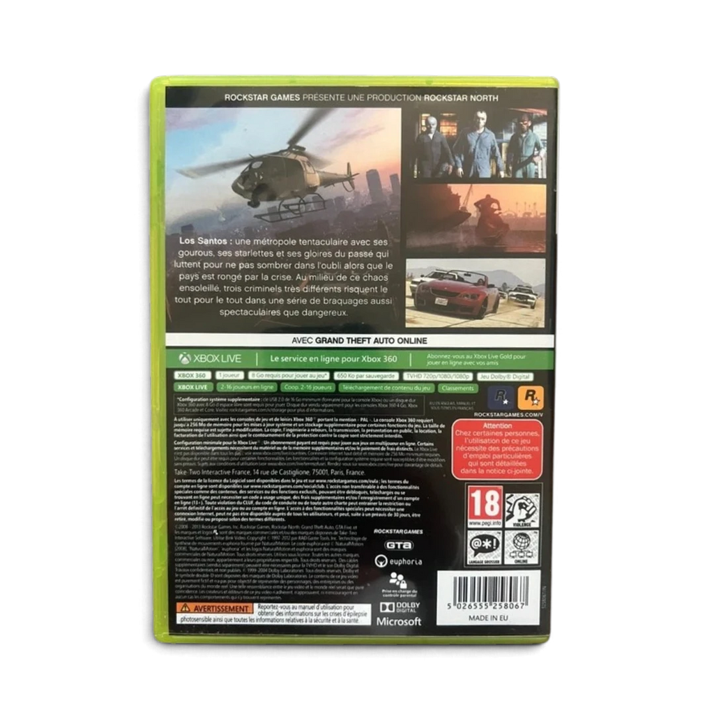Xbox 360 - Grand Theft Auto V GTA 5