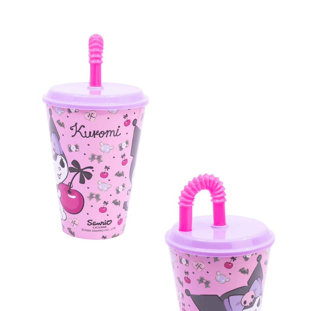 Sanrio - Gobelet avec paille Kuromi