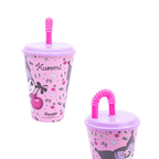 Sanrio - Gobelet avec paille Kuromi