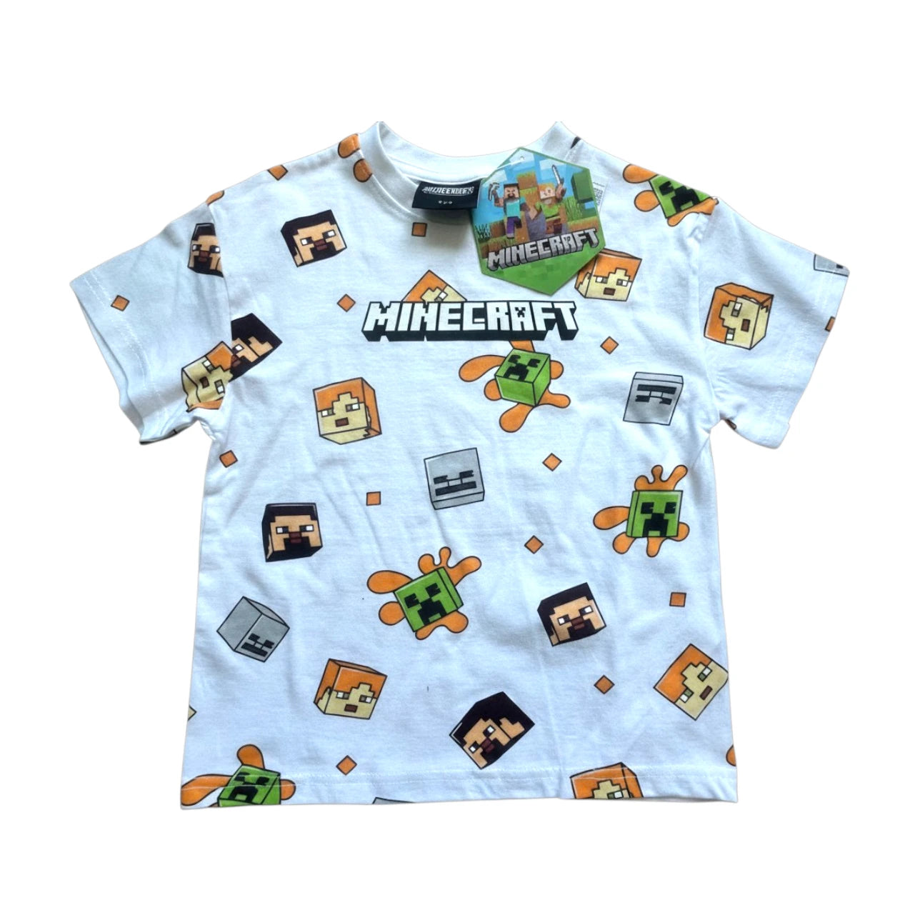 Minecraft - T-shirt enfant  – Taille 6 ans