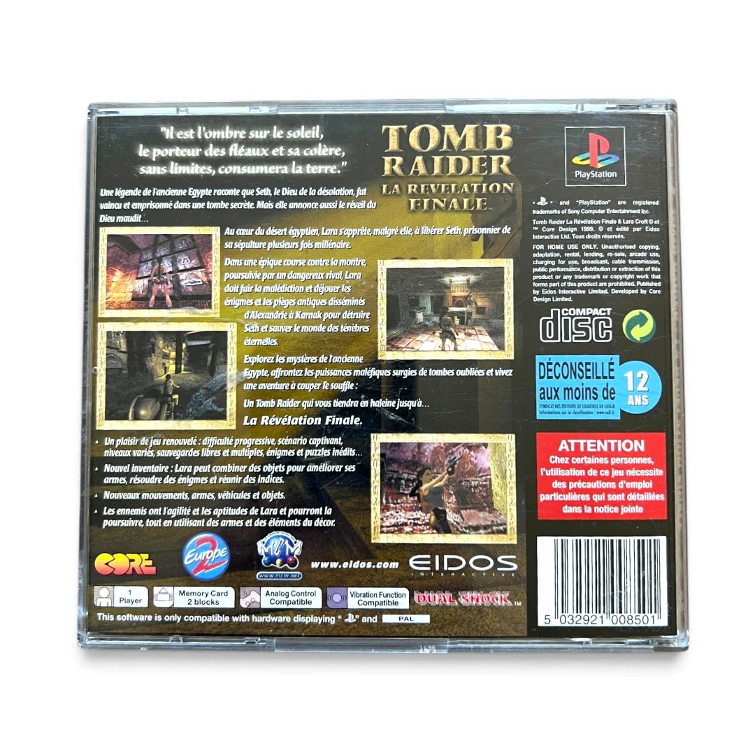 Playstation 1 - Tomb Raider : La Révélation Finale