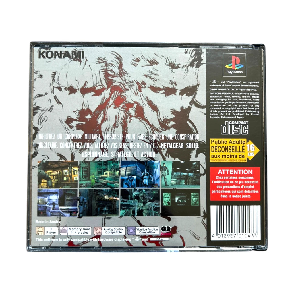 PlayStation PS1 - Metal Gear Solid - 2 CD