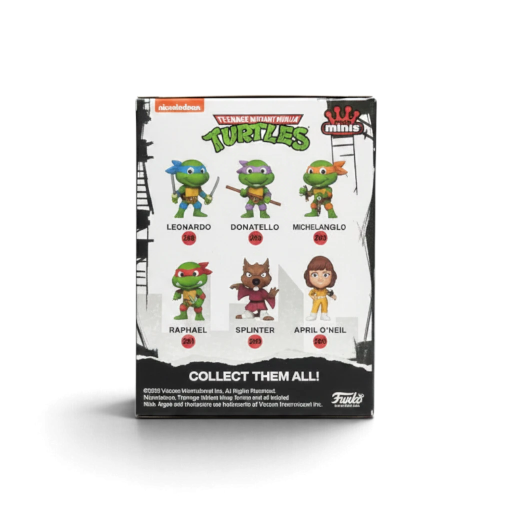 Funko Minis Tortues Ninja - Figurine Michelangelo #200 - 6 cm