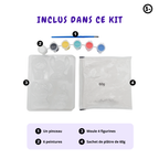 Kit Créatif Stitch - Moule, Fabrique et Peins - 4 figurines