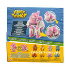 Super Wings – Dizzy Rescue Tow – Véhicule transformable Robot 18 cm + Figurine