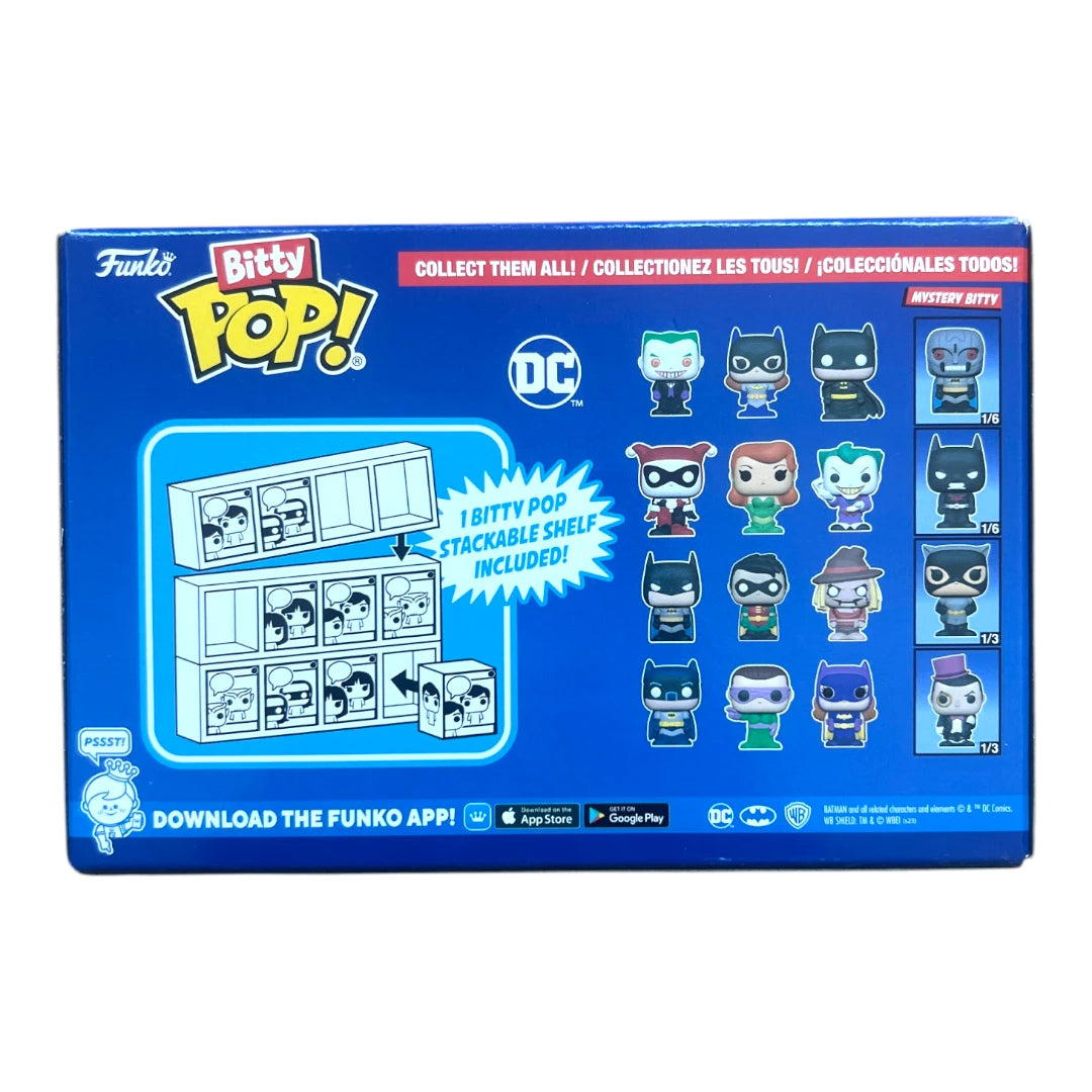 Funko Bitty Pop - Pack de 4 figurines : Batman, Riddler, Batgirl & Mystery