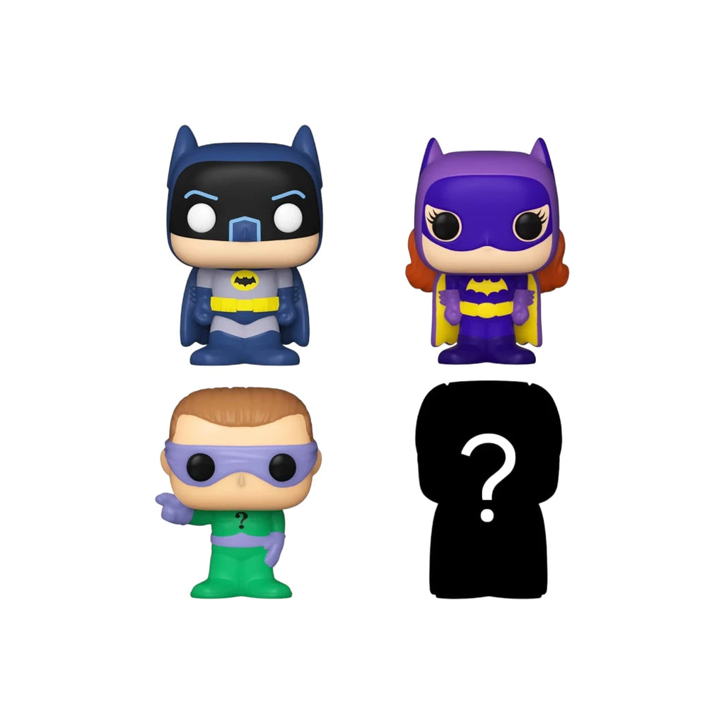 Funko Bitty Pop - Pack de 4 figurines : Batman, Riddler, Batgirl & Mystery