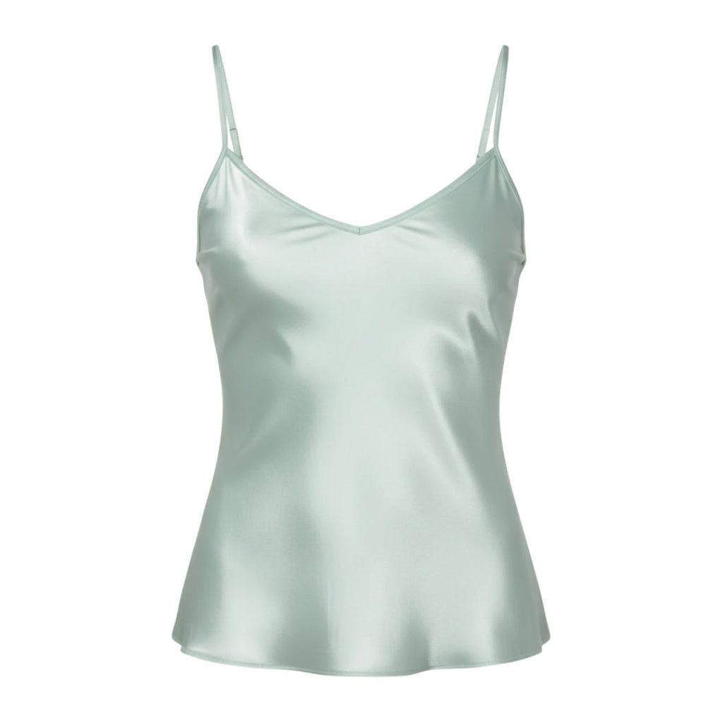Calvin Klein - Débardeur Femme satin vert pastel