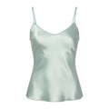 Calvin Klein - Débardeur Femme satin vert pastel
