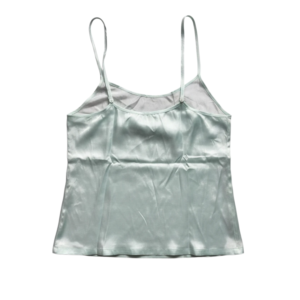 Calvin Klein - Débardeur Femme satin vert pastel