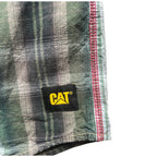 Caterpillar - Chemise CAT à carreaux verte et grise – Enfant 14 ans