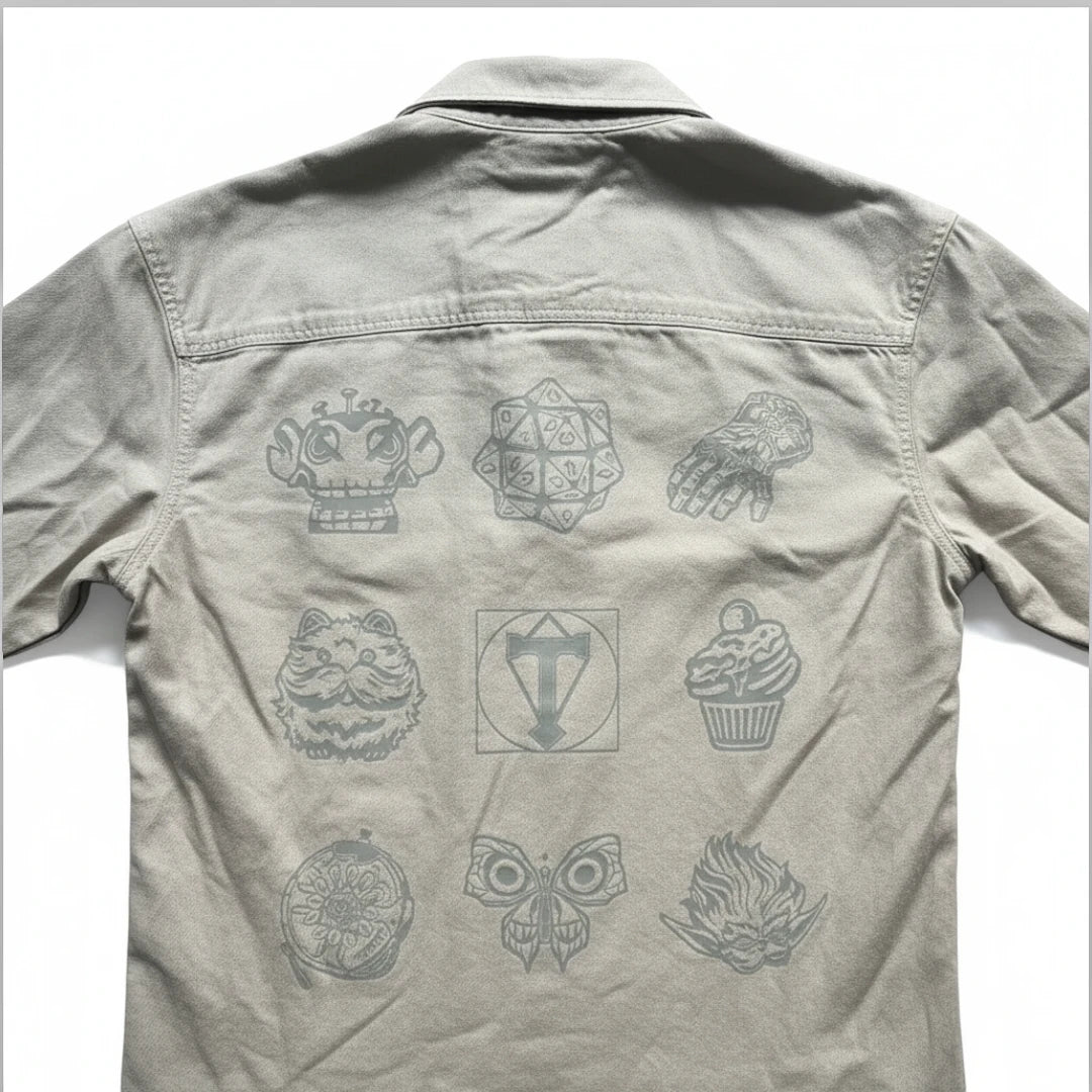 Celio x Arcane - Surchemise beige avec motifs