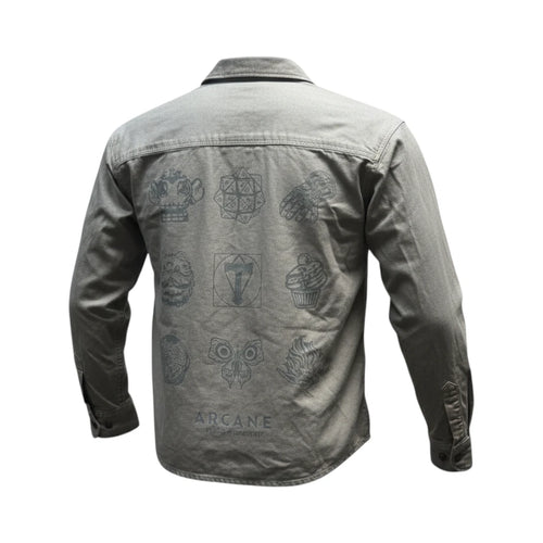 Celio x Arcane - Surchemise beige avec motifs