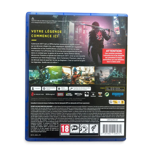 Cyberpunk 2077 Ultimate Edition avec Code Phantom Liberty non utilisé - PS5
