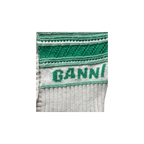 Ganni – Gilet pour femme en laine - Vert/écru