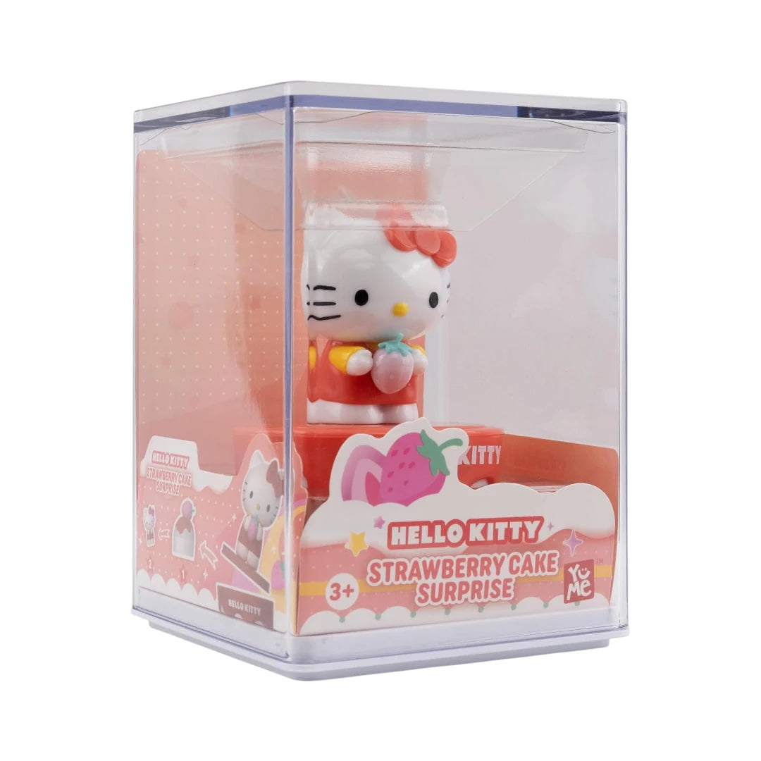 Hello Kitty 50e Anniversaire – Figurine 8 cm Strawberry Cake Surprise