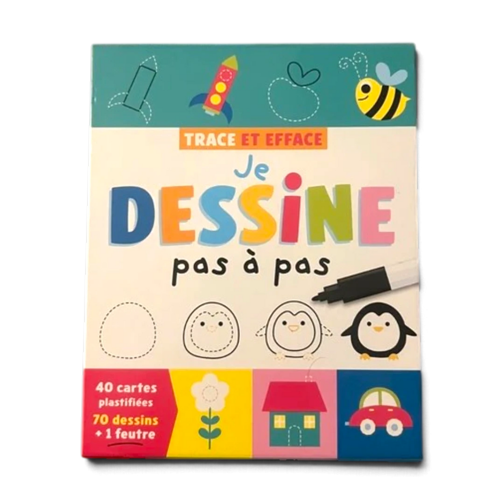 Je dessine pas à pas – 70 dessins – Coffret créatif