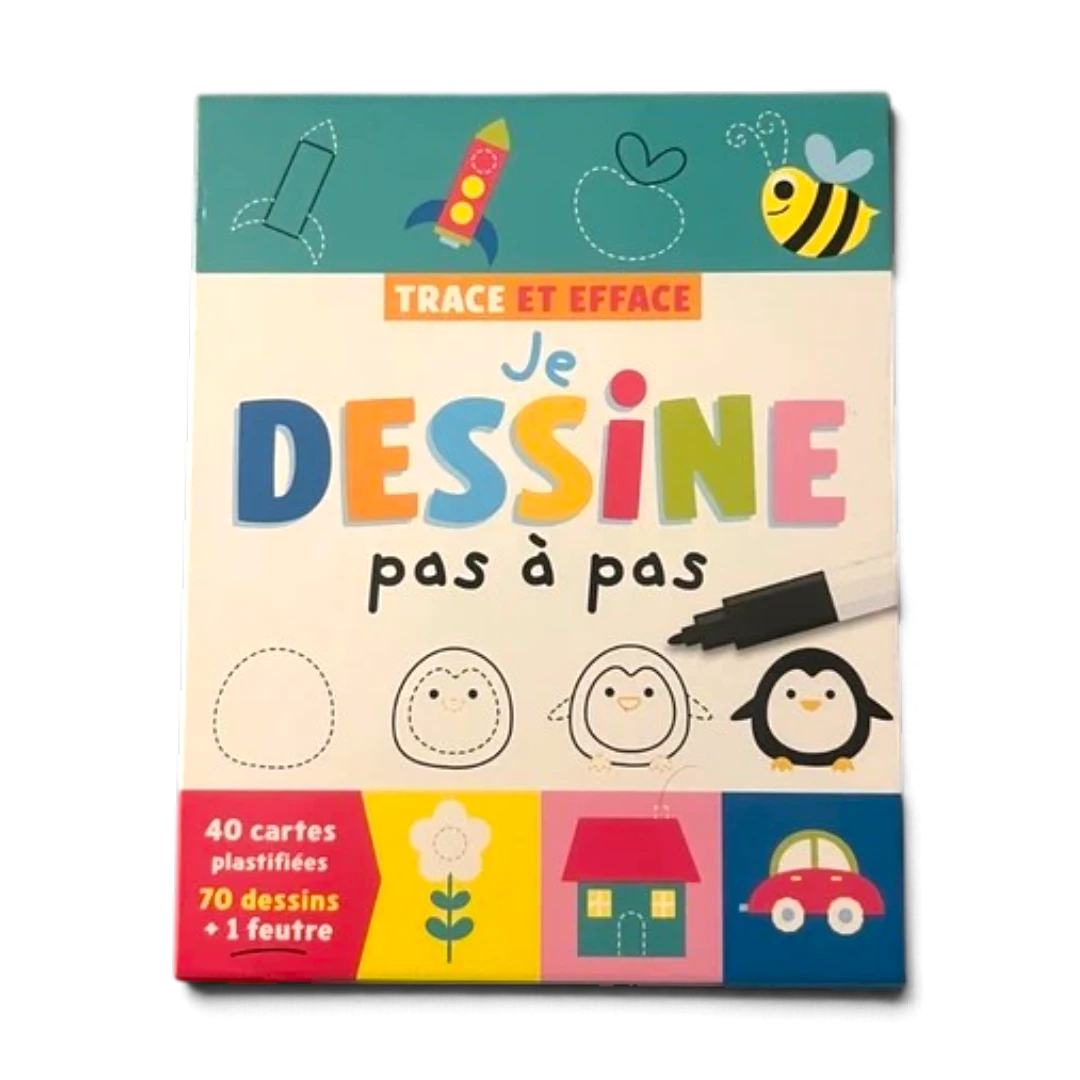 Je dessine pas à pas – 70 dessins – Coffret créatif