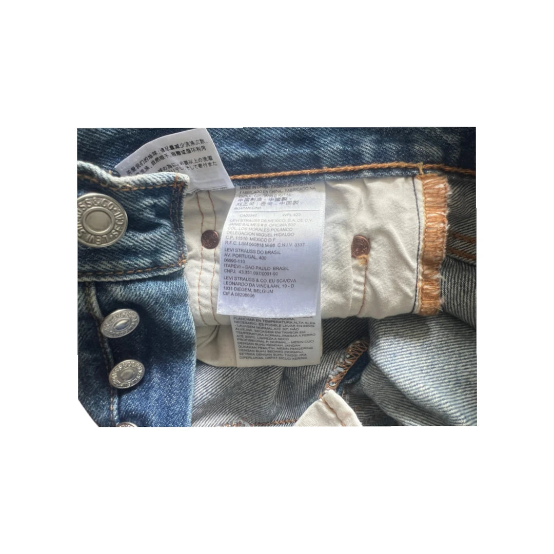 Levi's 501T – Jean Femme Brodé Roses W27 L26