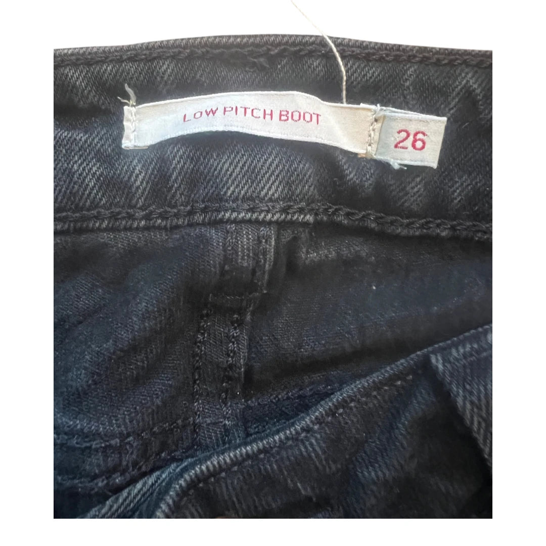 Levi’s  - Jean Noir Femme Low Pitch Boot Femme - Taille 26