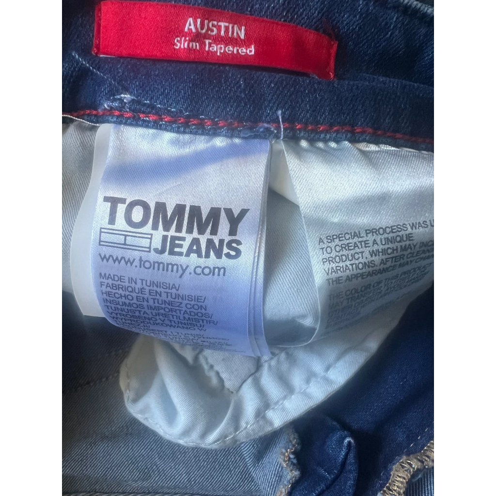 Tommy Jeans - Jean homme Austin Slim Tapered bleu – W29 L34