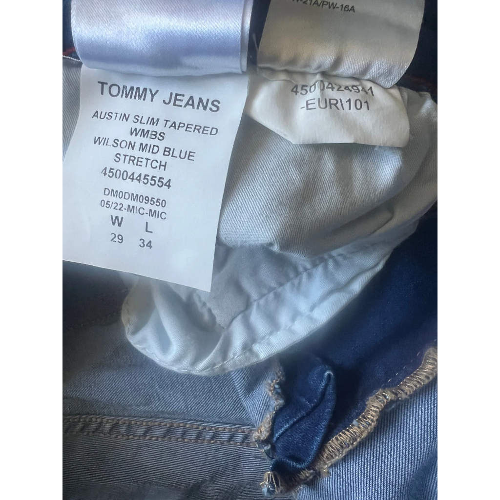 Tommy Jeans - Jean homme Austin Slim Tapered bleu – W29 L34