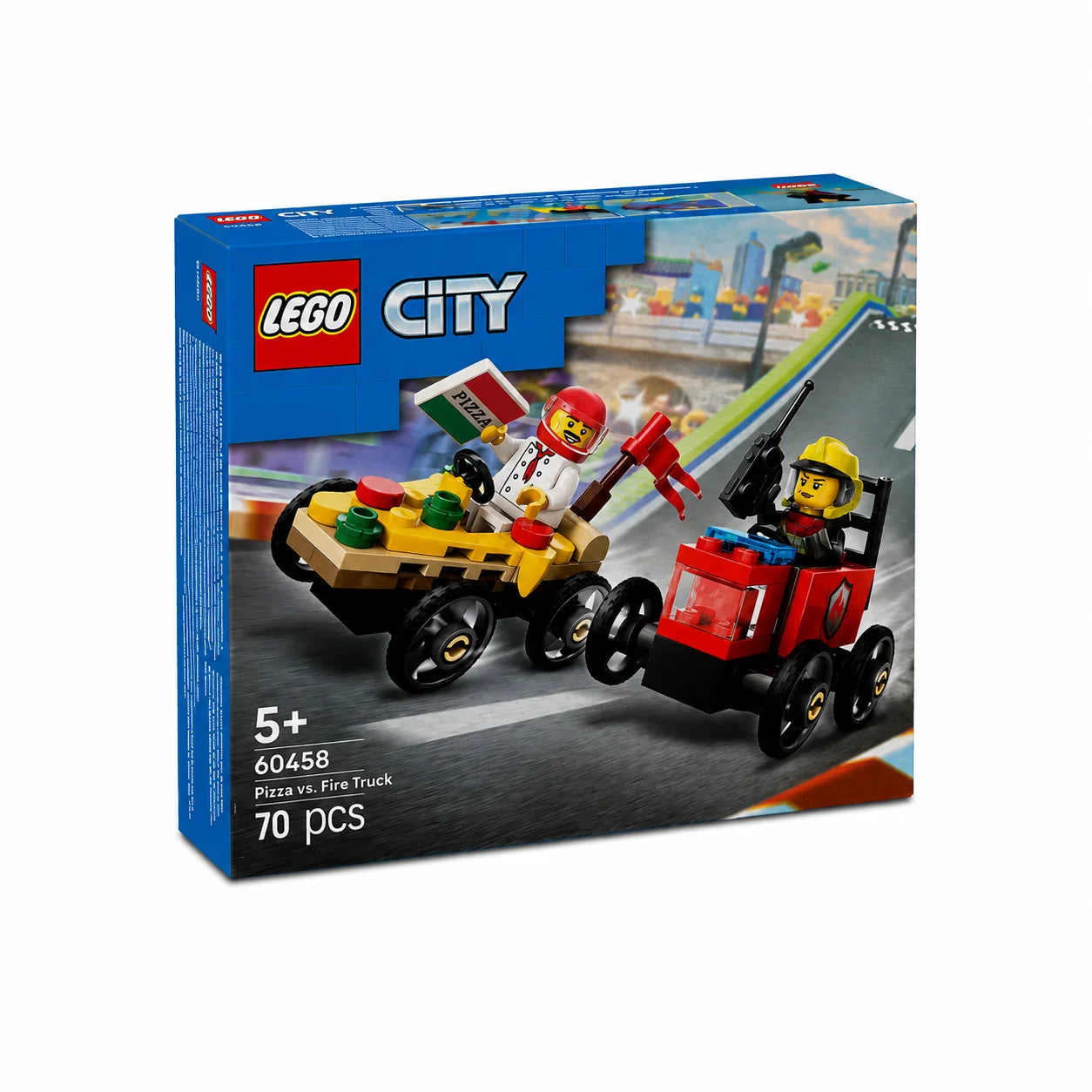 LEGO City 60458 Pizza contre camion de pompiers