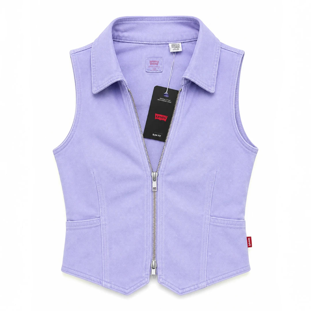 Levi's - Veste sans manches lilas zippé – Femme