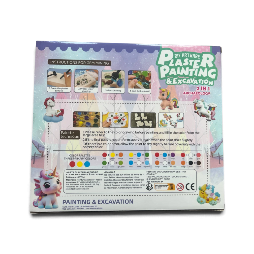 Diy Artware - Kit créatif Licorne – Peinture & Fouille archéologique
