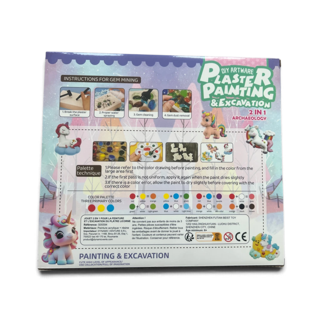Diy Artware - Kit créatif Licorne – Peinture & Fouille archéologique