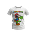 T-shirt Enfant - Super Mario & Yoshi blanc