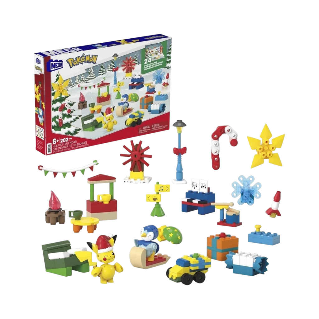 MEGA - Calendrier de l’Avent Pokémon - 202 pièces