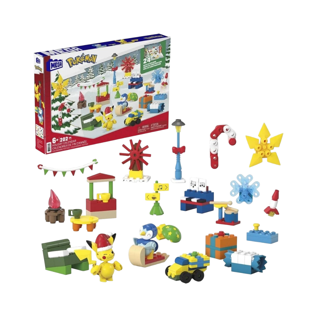 MEGA - Calendrier de l’Avent Pokémon - 202 pièces