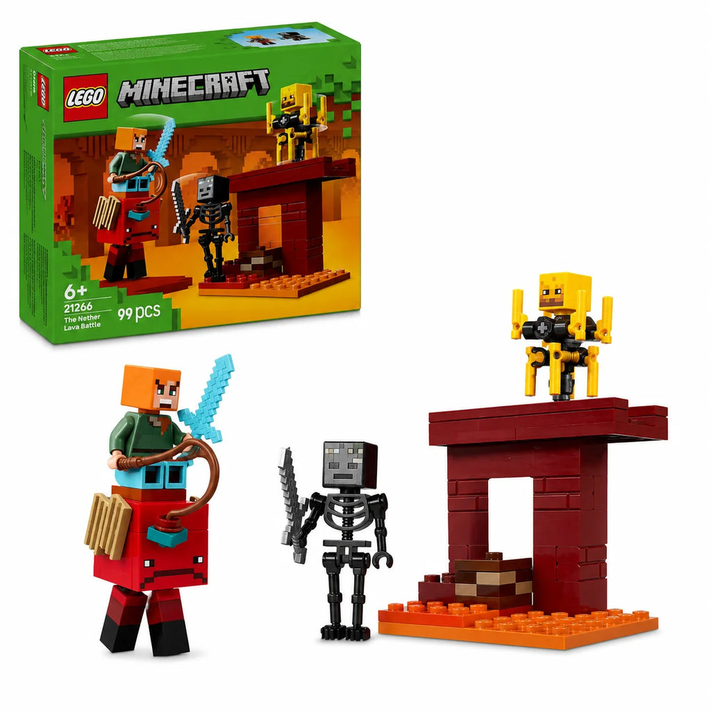 LEGO Minecraft 21266 – La bataille de lave du Nether