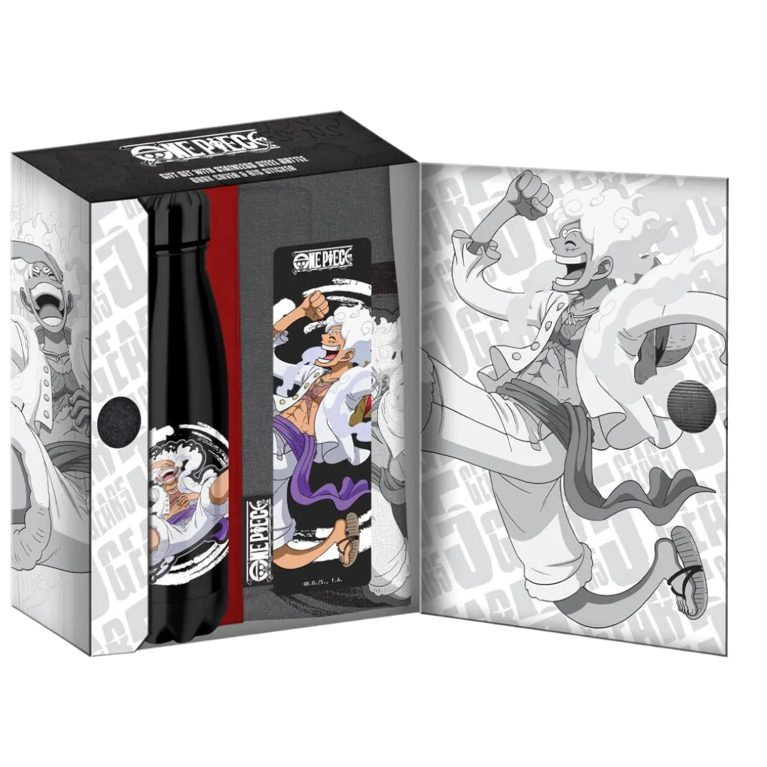 Coffret cadeau One Piece – Bouteille isotherme, protège-manga & marque-page