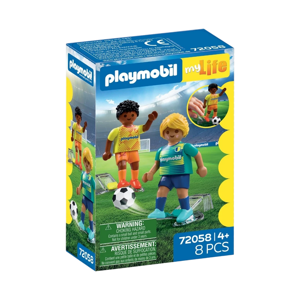 PLAYMOBIL My Life - Joueurs de football 72058 – 8 pièces