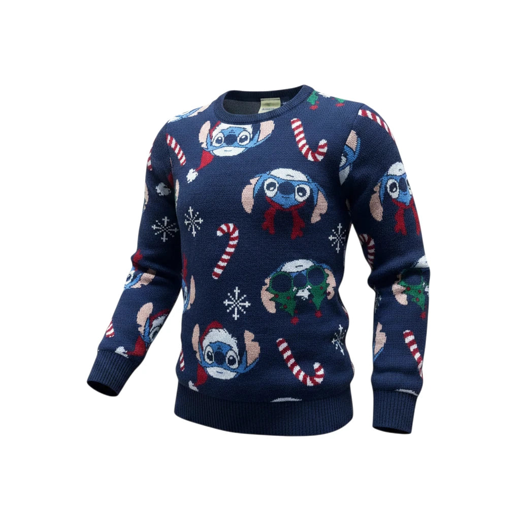 Disney - Pull de Noël Stitch Enfant 7/8 ans