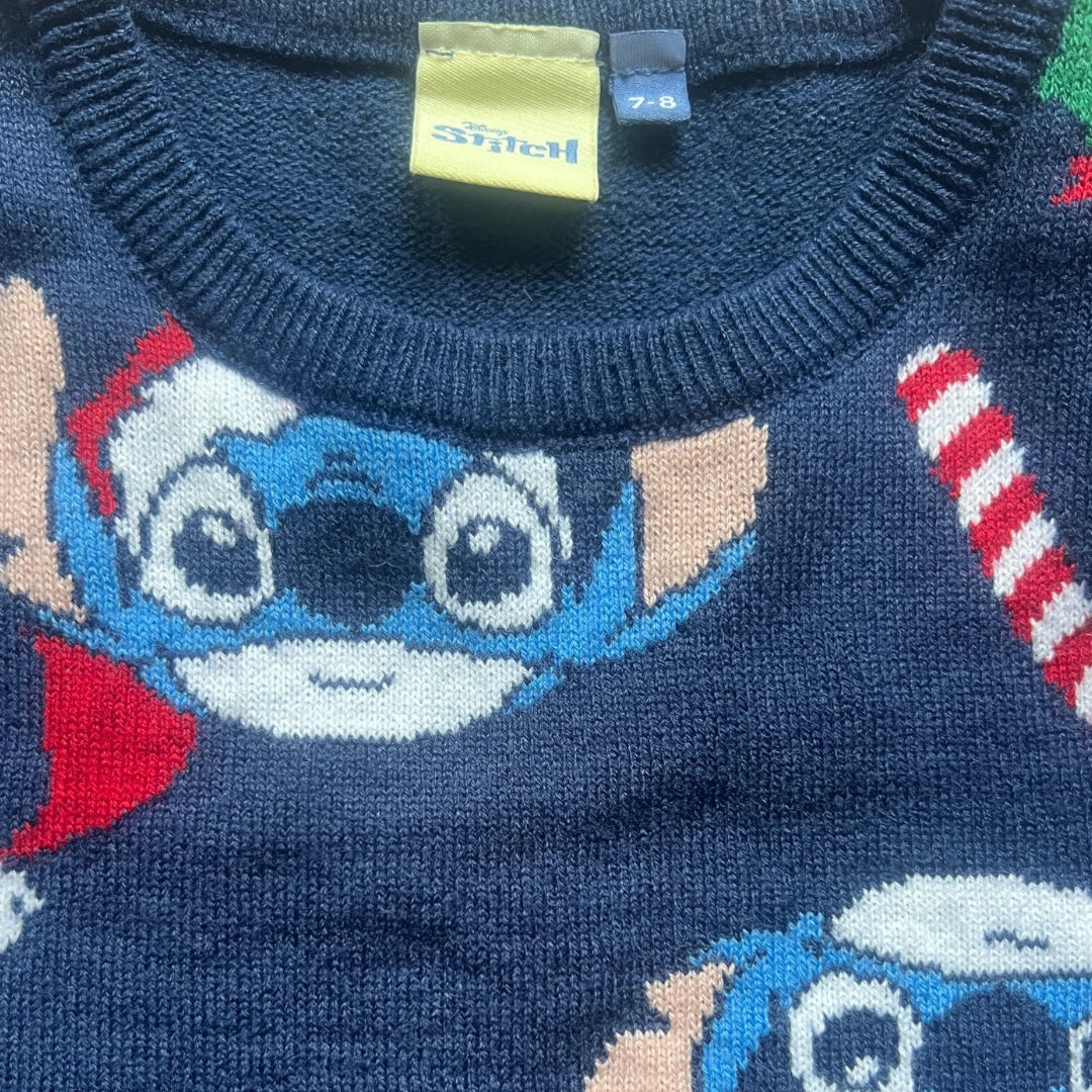 Disney - Pull de Noël Stitch Enfant 7/8 ans