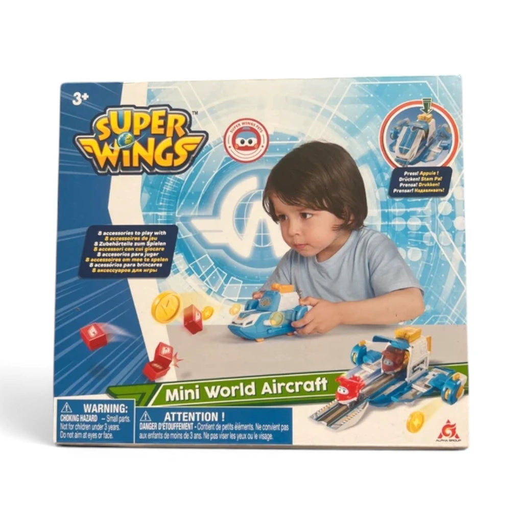 Super Wings – World Aircraft Playset – Avion transformable avec figurine Jett