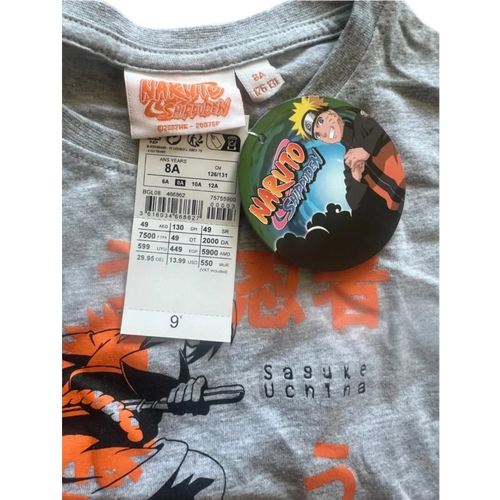 Kiabi - T-shirt Naruto Shippuden gris – Naruto, Sasuke & Sakura