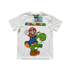 T-shirt Enfant - Super Mario & Yoshi blanc